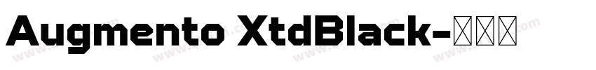 Augmento XtdBlack字体转换 Augmento XtdBlack字体转换